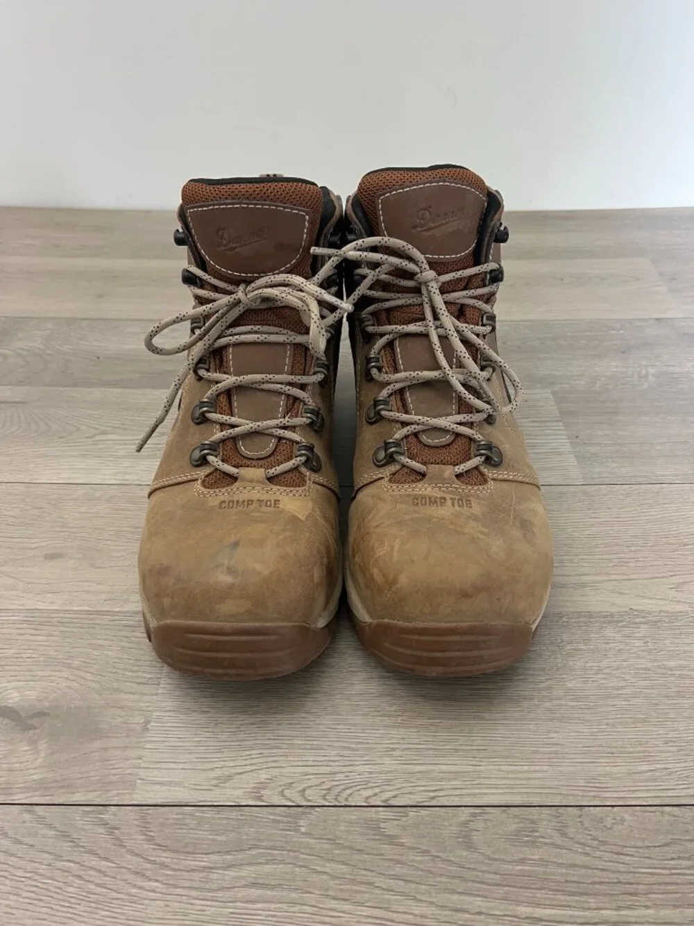 Danner Work Boots Gore Tex Composite Toe Vicious 4.5 Tan Brown Men's Size 9.5 D